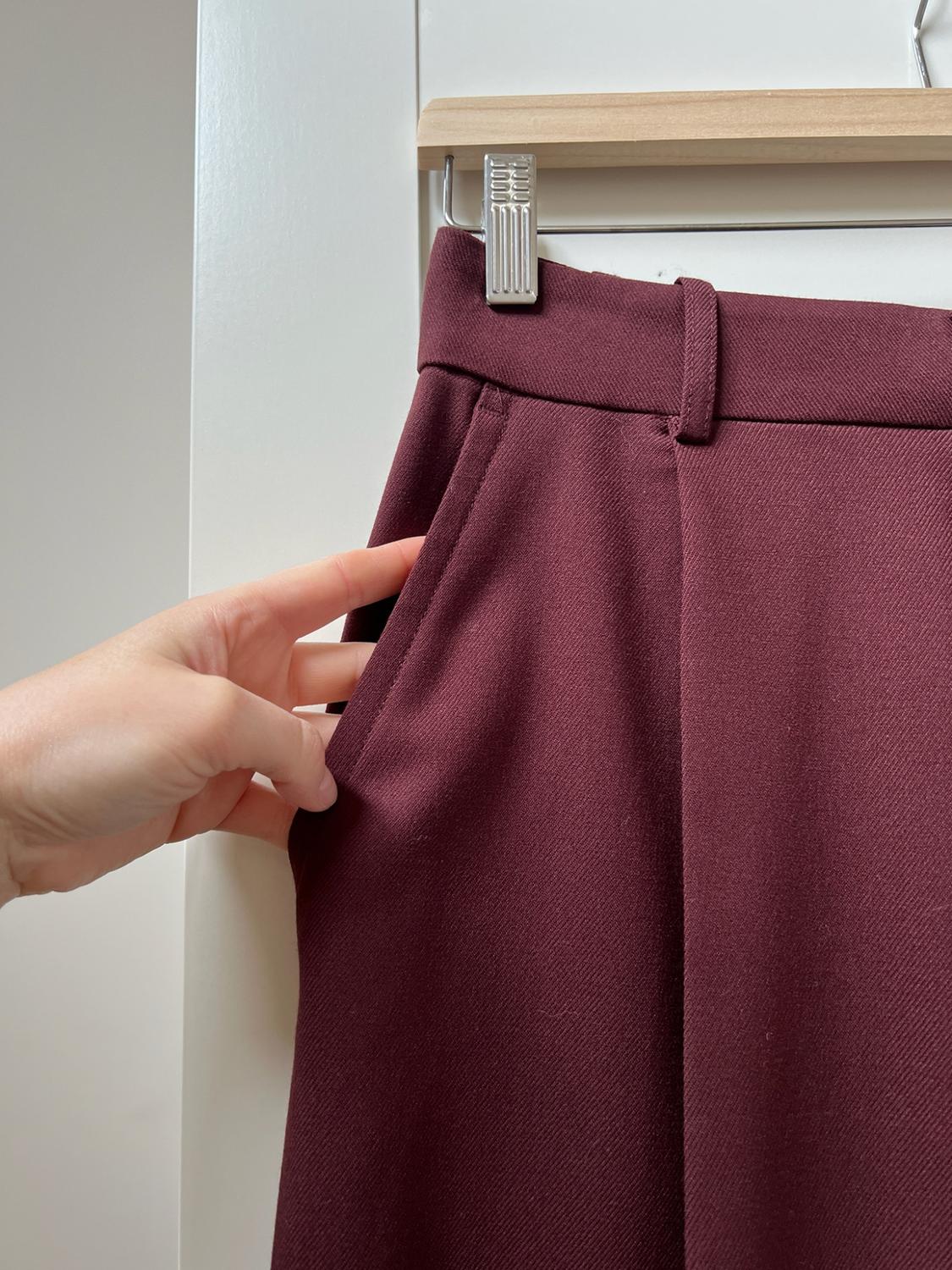 ZW COLLECTION WIDE-LEG DARTED TROUSERS - Image 3