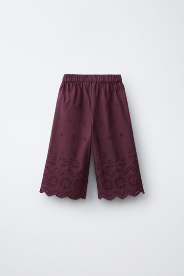 JUPE-CULOTTE SCHIFFLY - Pourpre de Zara - Image 1
