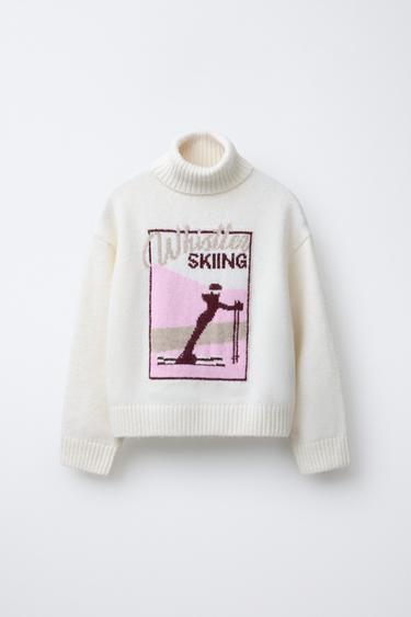 TRICOT TRUI SKI COLLECTIE - Ecru van Zara - Afbeelding 0