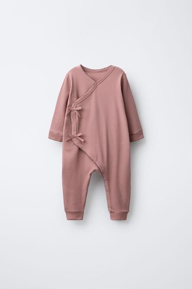 KIMONO SLEEPSUIT - Pink by Zara