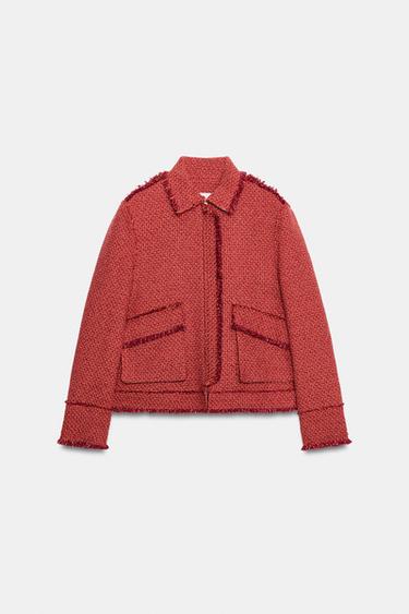 CHAQUETA ESTRUCTURA ZW COLLECTION - Terracota de Zara - Imagen 0