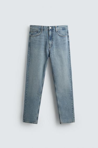 ВТАЛЕНИ ДЪНКИ СЪС СТЕСНЯВАЩИ СЕ КРАЧУЛИ - Средно-син от Zara
