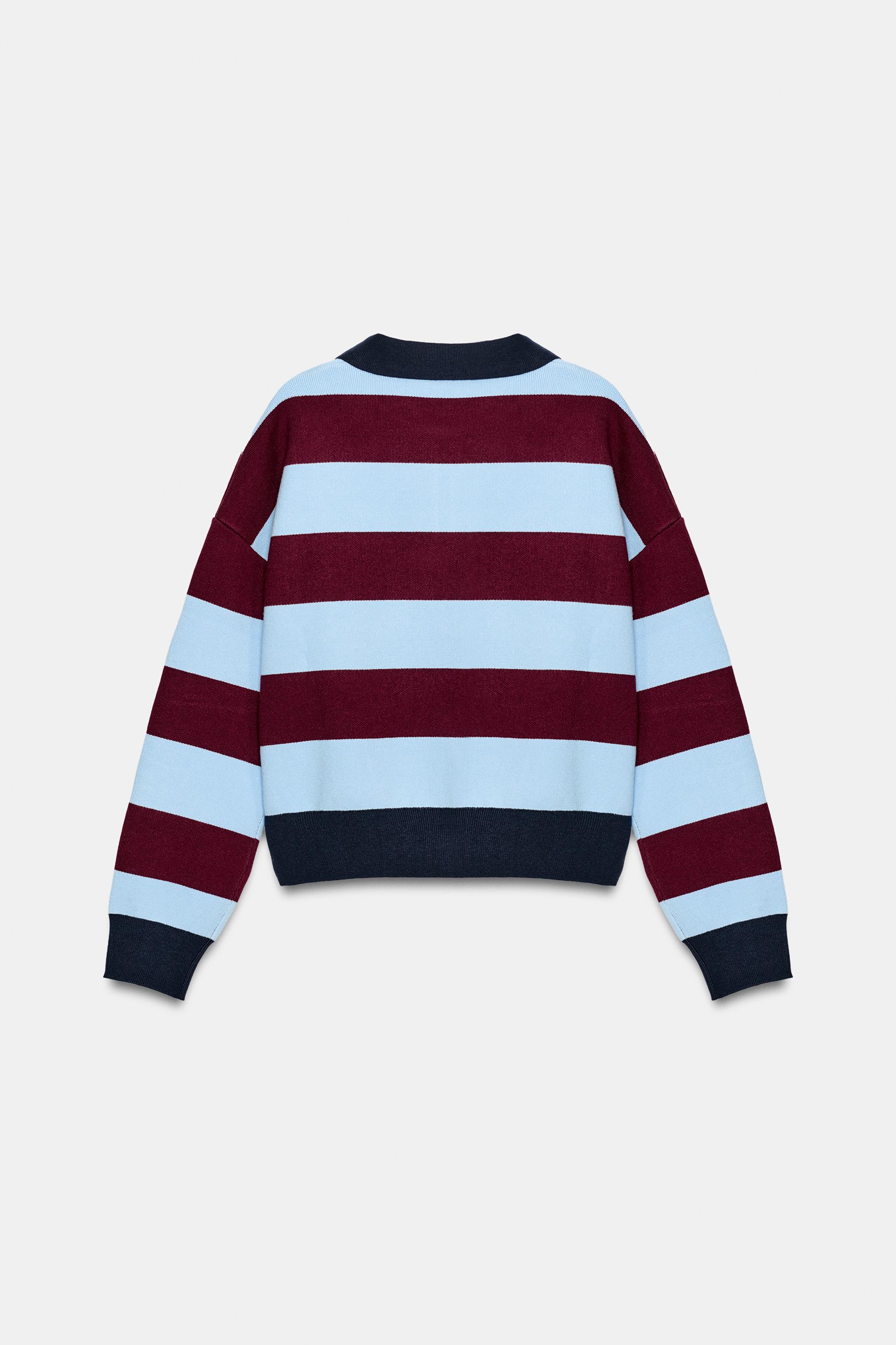 STRIPED KNIT POLO