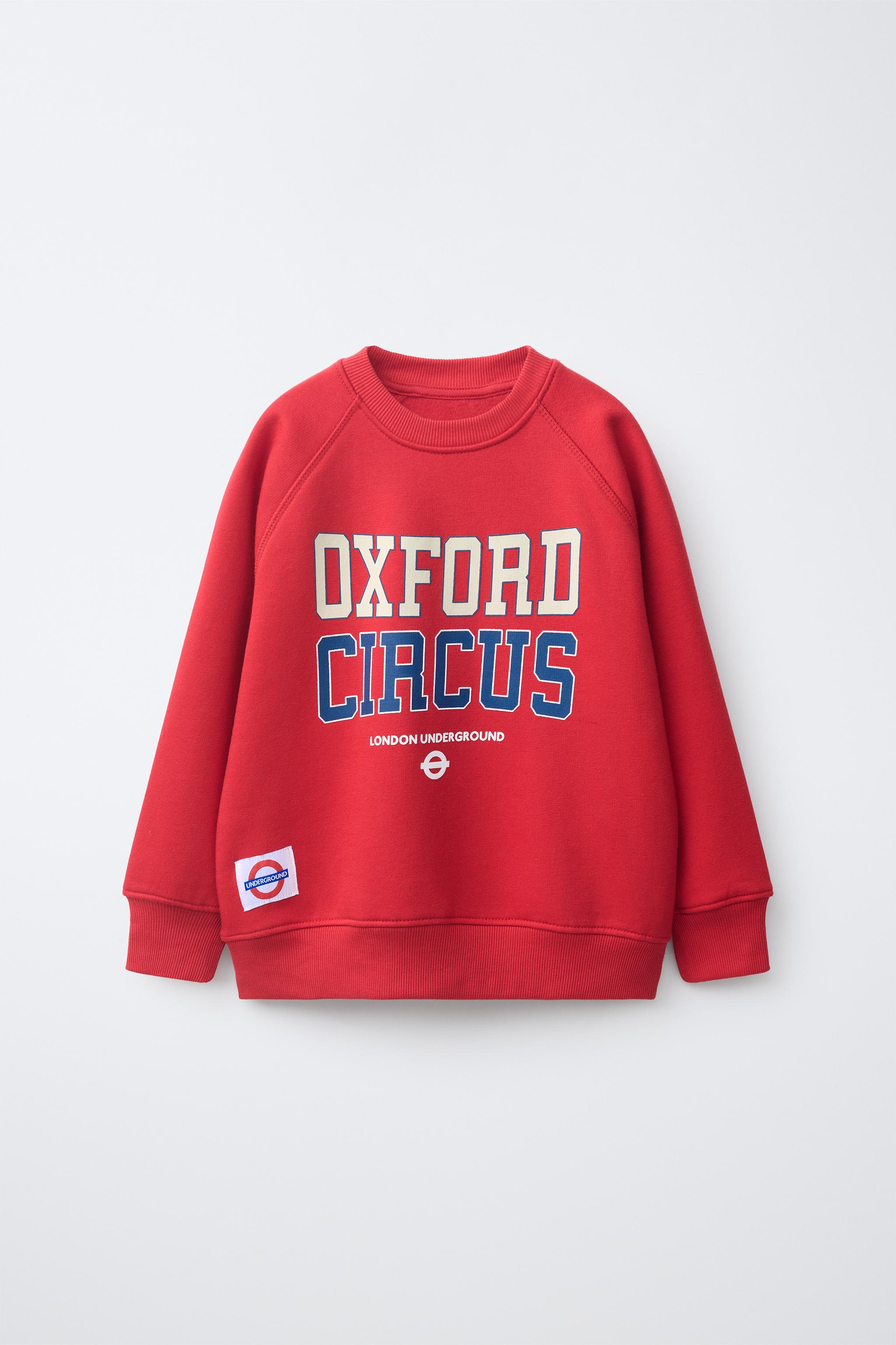 OXFORD CIRCUS TRANSPORT FOR LONDON © TEXT SWEATSHIRT