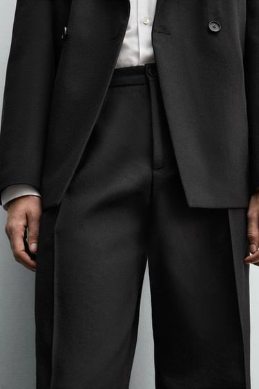 100% WOOL SUIT TROUSERS - Black by Zara - Image 5