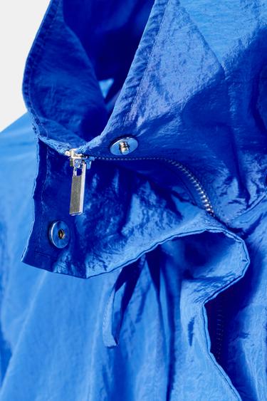NYLON JACKET WITH GATHERS - Bluish by Zara - Image 5