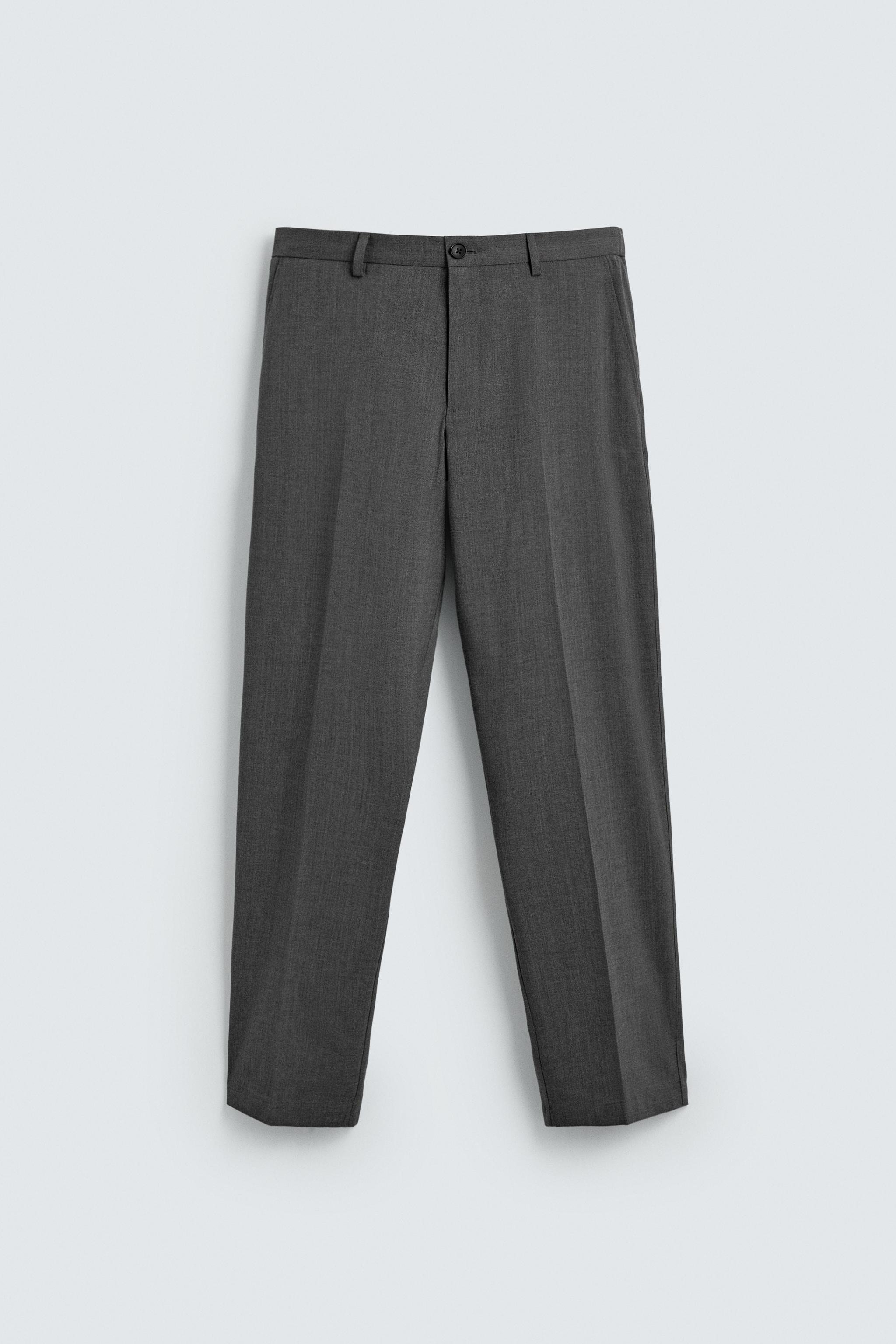REGULAR FIT WOOL BLEND NON-IRON PANTS