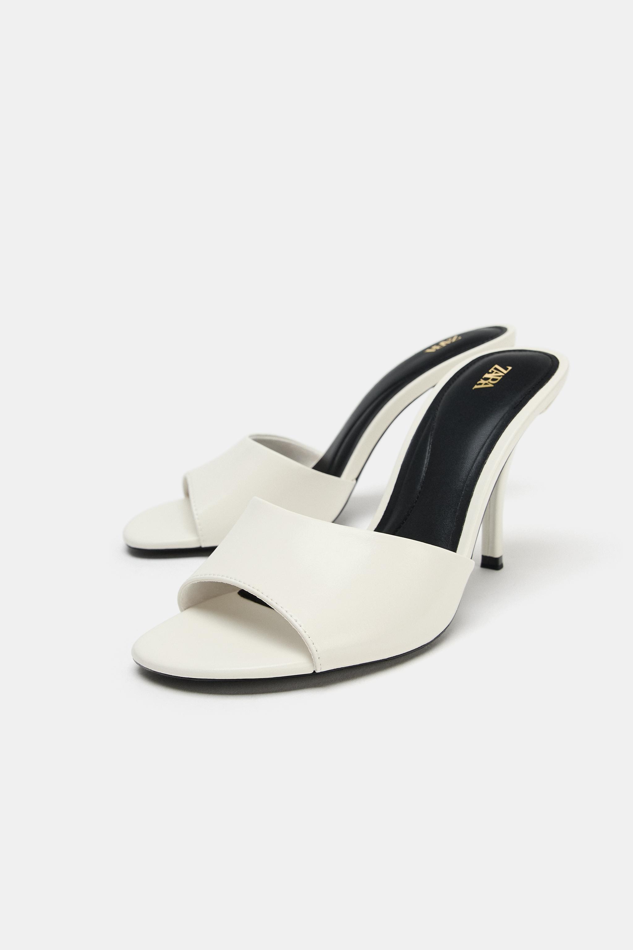 SLINGBACK HEELED SANDALS