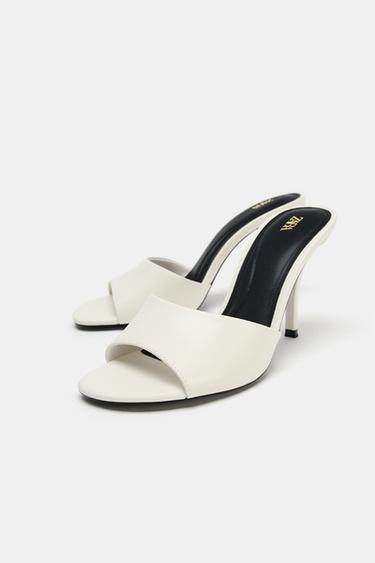 SLINGBACK HEEL SANDALS - white by Zara - Image 2