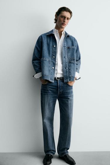 STRAIGHT-LEG JEANS - Mid-blue by Zara - Image 4