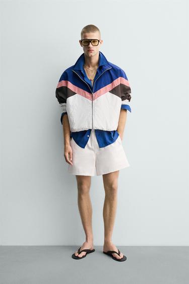 جاكيت تقني COLOR BLOCK - متعدد الألوان الخاص بـ Zara