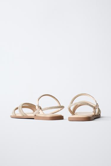 SHINY SANDALS - Gold by Zara - Image 4