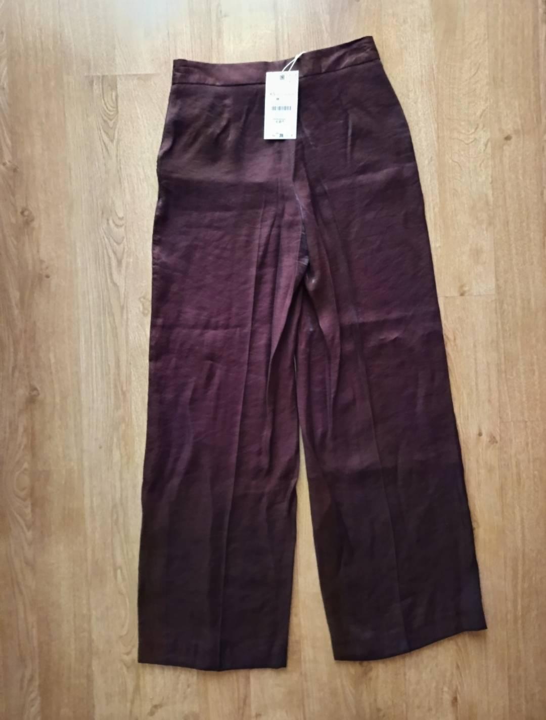 SHINY EFFECT STRAIGHT TROUSERS - Image 3