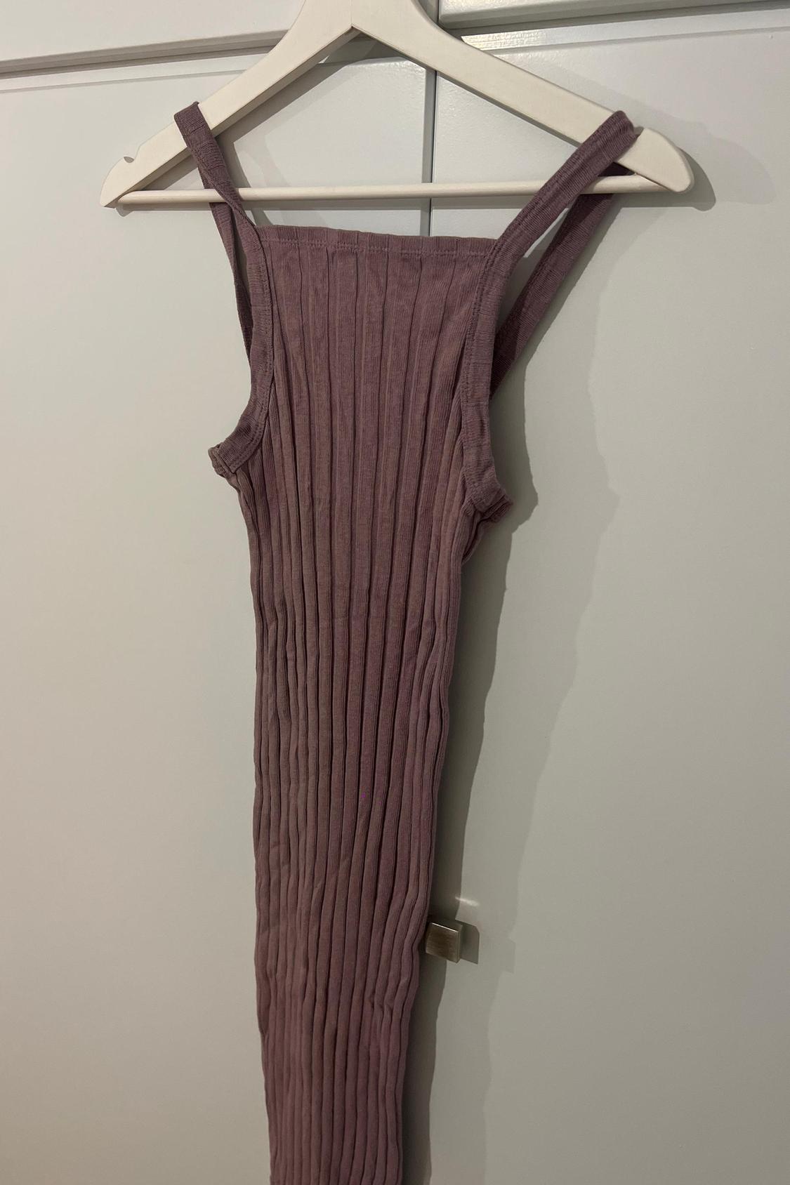 LONG RIBBED DRESS