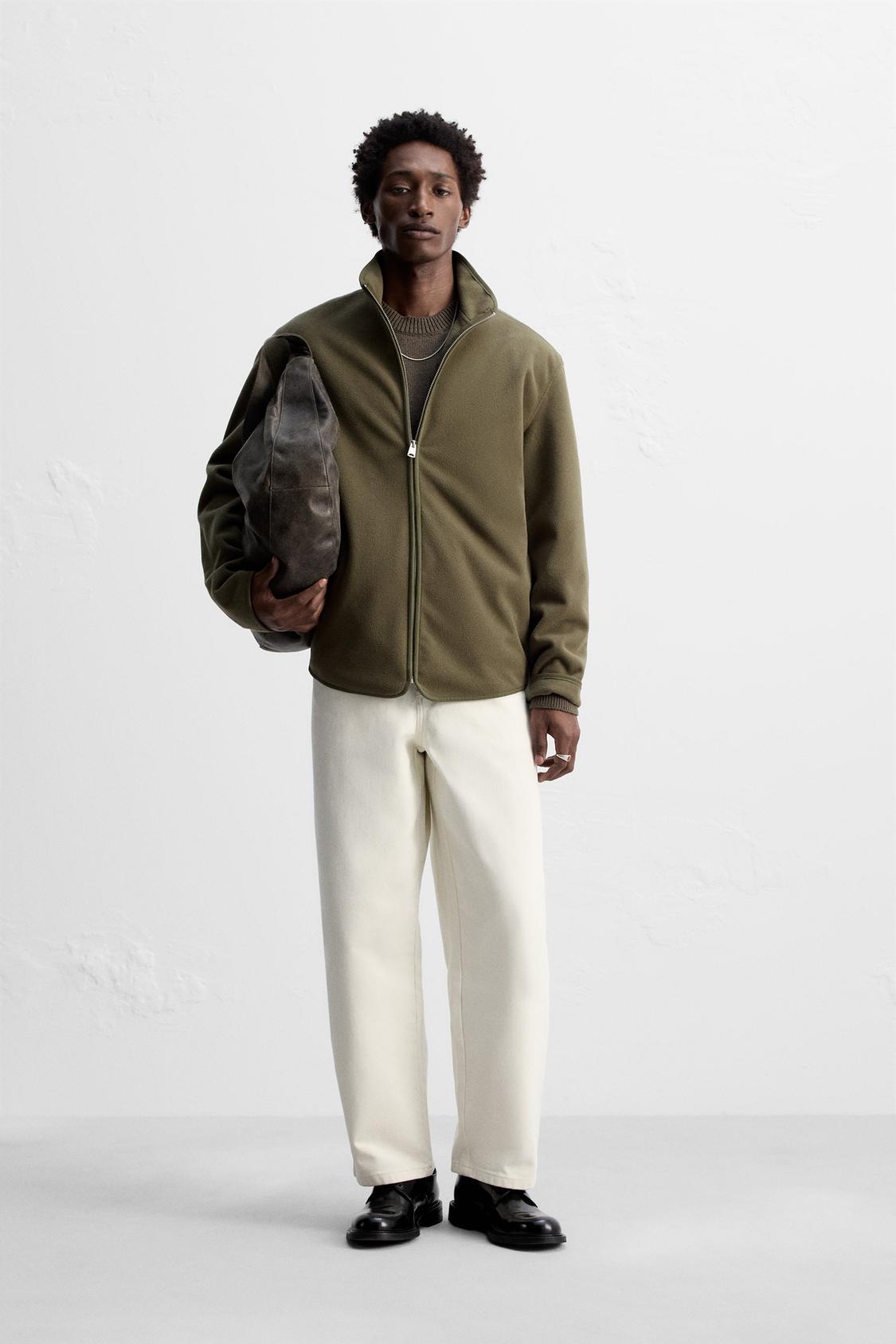 ФЛИСОВАЯ ВЕРХНЯЯ РУБАШКА ZARA