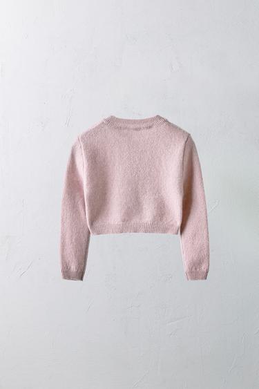 1-12 MONTHS/ LIMITED EDITION 100% CASHMERE JACKET - Dusty pink by Zara - Image 1