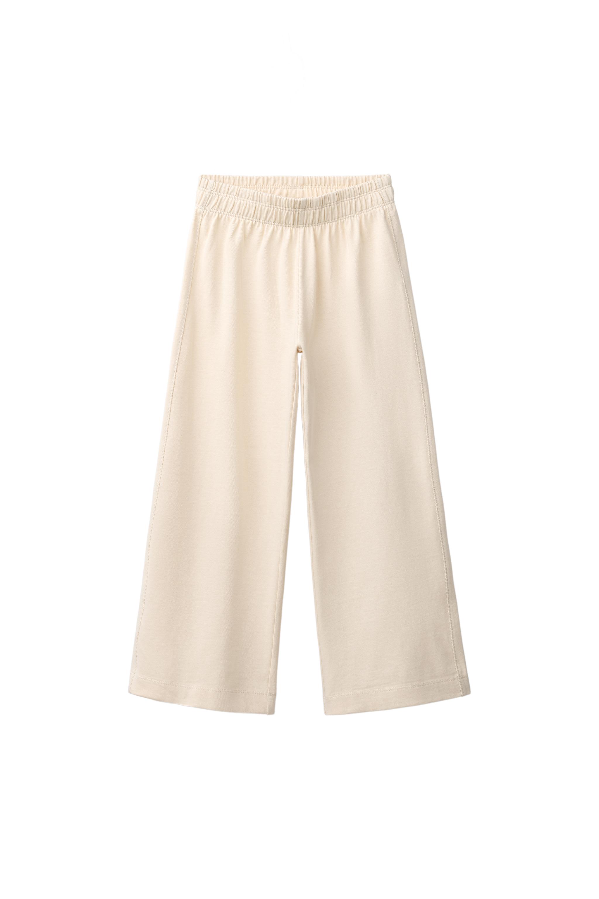 HEAVYWEIGHT WIDE LEG PANTS — Ecru (alternate view)