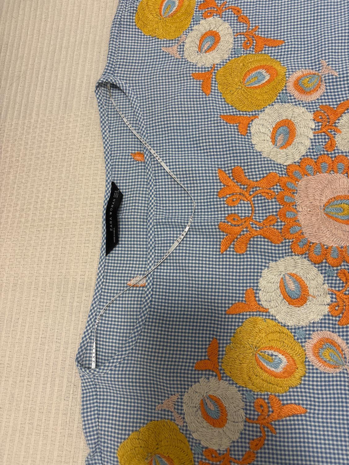 EMBROIDERED GINGHAM TUNIC - Image 2