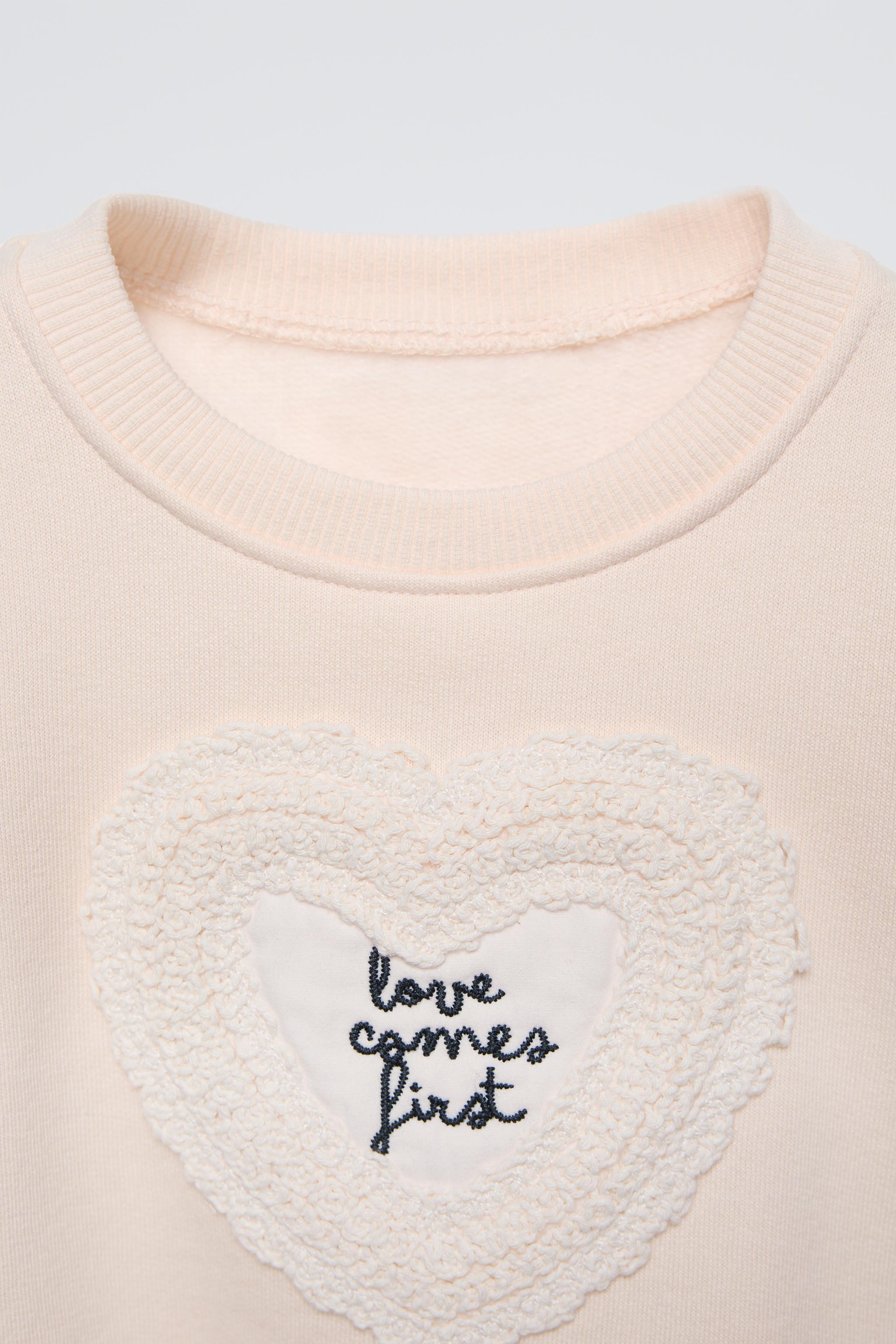 Zara heart sweater sales