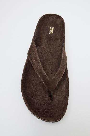 PLATFORM SANDALS WITH STRAP - Brown by Zara