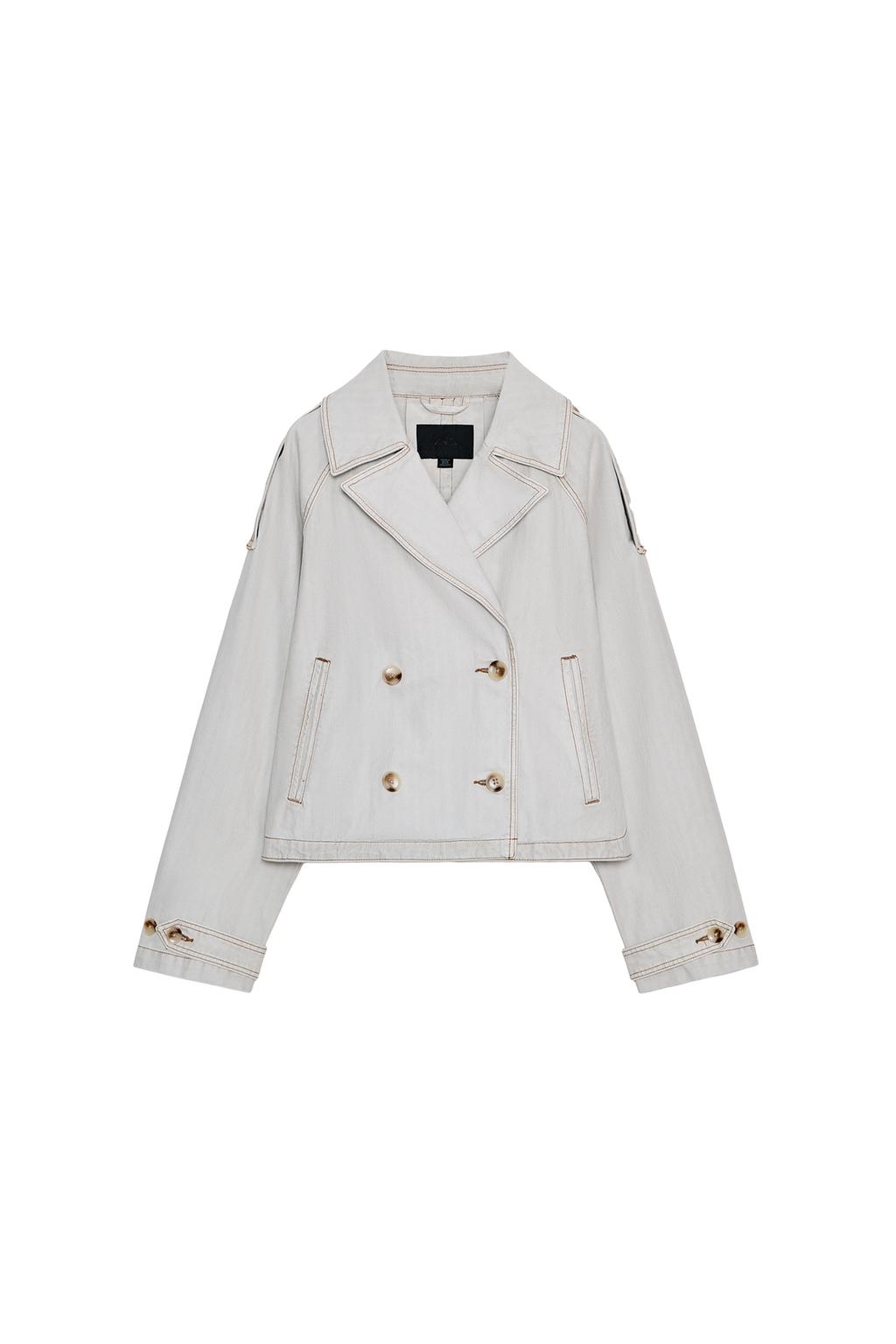WASHED HERRINGBONE JACKET - image 3