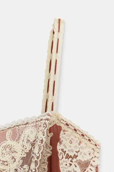 ZW COLLECTION LACE STRAP DRESS - Brick by Zara - Image 6