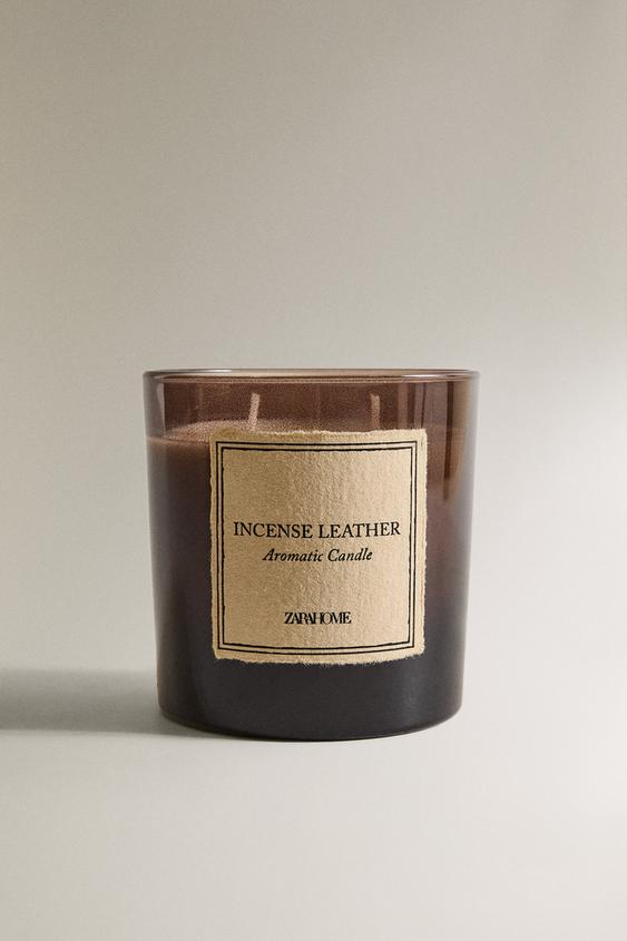 (350 GR) VELA AROMÁTICA INCENSE LEATHER - Bronze da Zara - Imagem 0