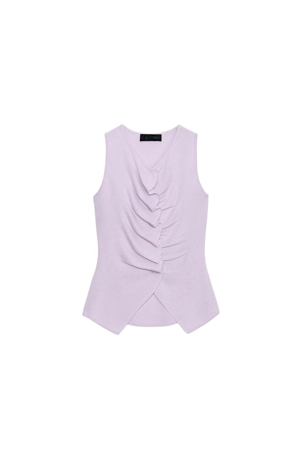 RUFFLED KNIT TOP - image 3