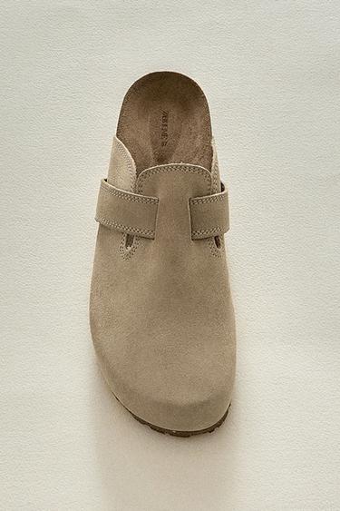 SABOTS CUIR LANIÈRE - Vert de Zara - Image 6