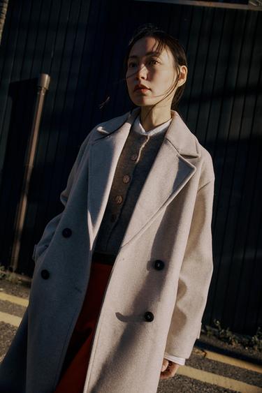 SOFT OVERSIZED COAT - Beige by Zara