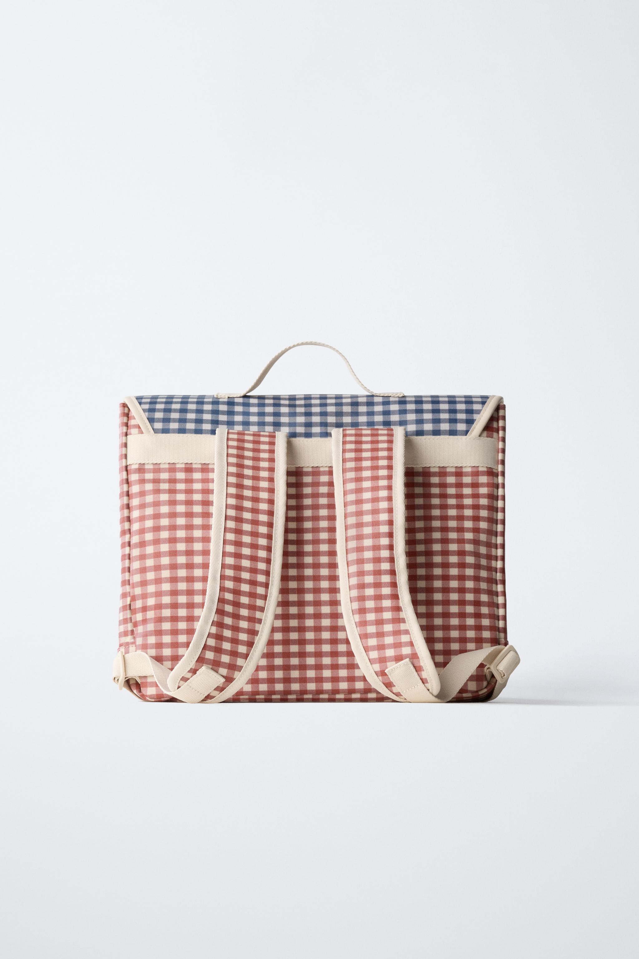 Рюкзак Zara GINGHAM SATCHEL — фото 6