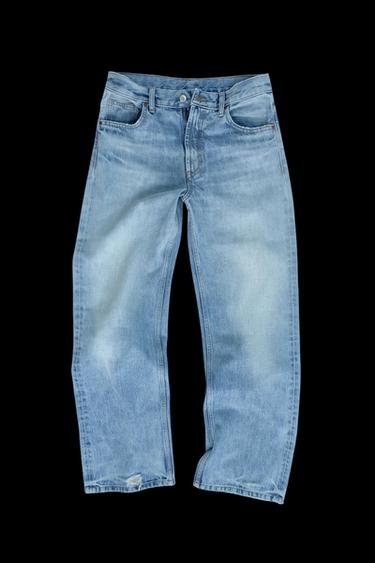 MID-WAIST LOOSE STRAIGHT-LEG JEANS - Light blue by Zara - Image 0