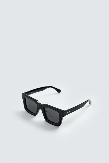 RECTANGULAR SUNGLASSES - Black by Zara - Image 2