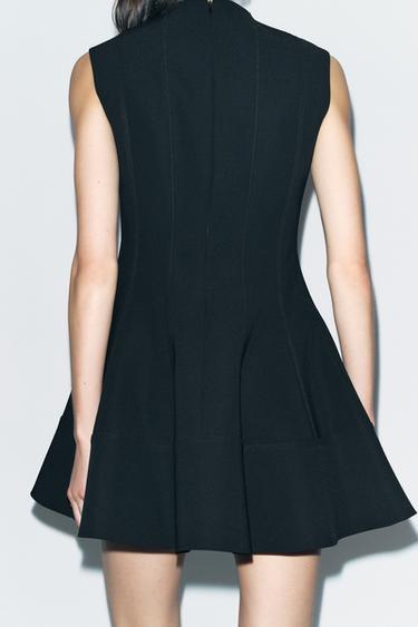 ROBE GODETS ZW COLLECTION - Noir de Zara - Image 2