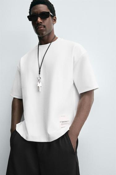 INTERLOCK LABEL SWEATSHIRT - White by Zara - Image 4