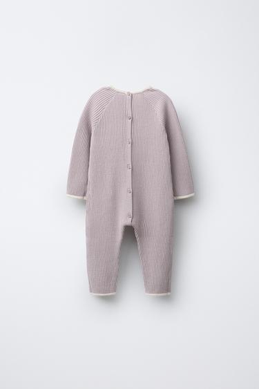 JUMPSUIT WITH CONTRAST TRIMS - Light lilac by Zara - Image 1
