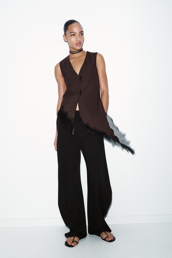 ONLY Haut évasé en bas Dames T EU 38 bleu style décontracté ONLY Haut évasé en bas Dames T EU 38 bleu style décontracté