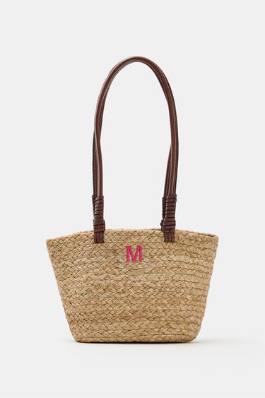 JUTE MINI TOTE BAG - Light beige by Zara - Image 0
