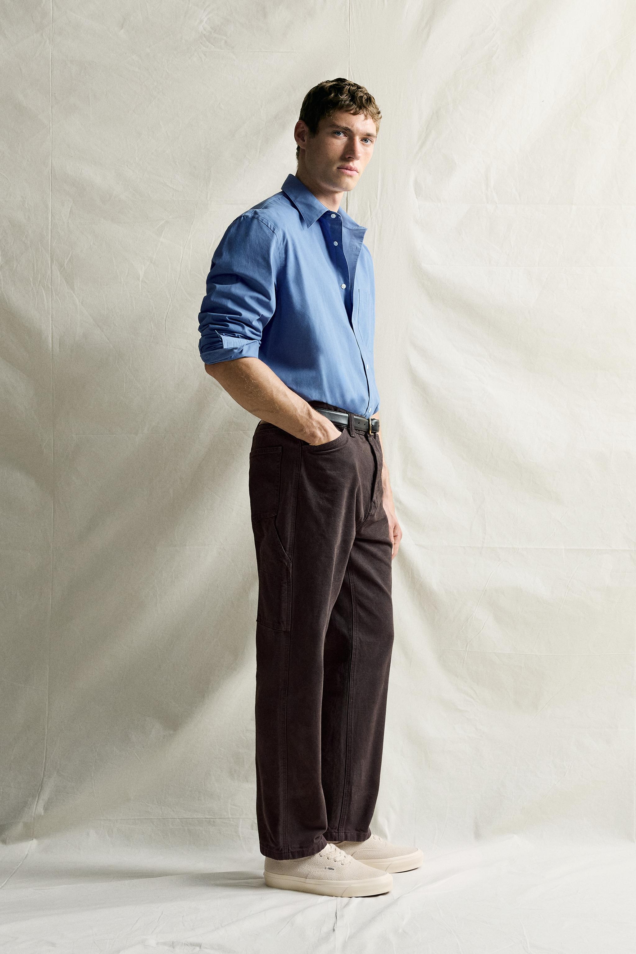 STRIPED POPLIN SHIRT