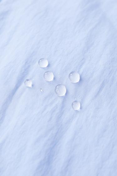 LIGHTWEIGHT WATER-REPELLENT RAINCOAT - Light blue by Zara - Image 5