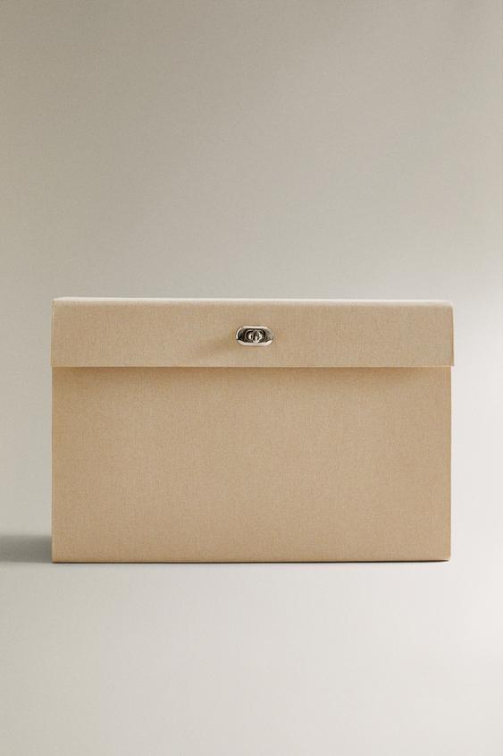 LINEN FILING BRIEFCASE - Ecru | ZARA Turkey
