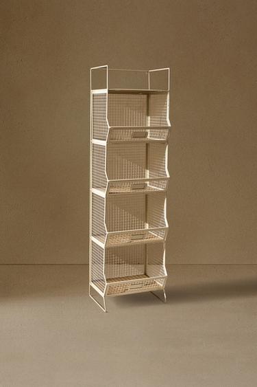 STORAGE UNIT WITH SHELVES - Light beige by Zara - Image 2