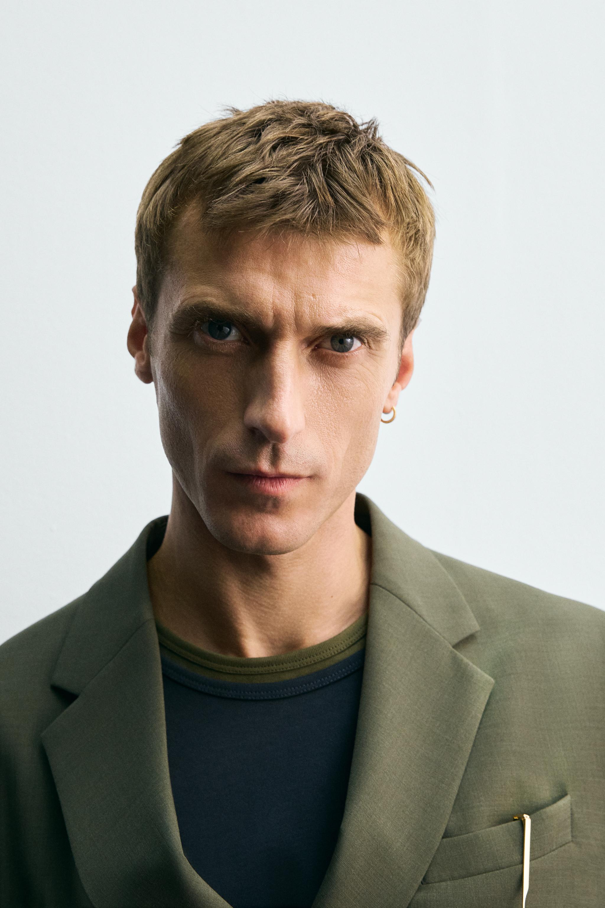 WOOL DOUBLE BREASTED SUIT BLAZER