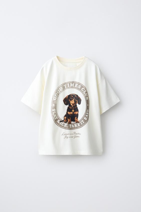 PLAYERA ESTAMPADO TECKEL - Crudo de Zara - Imagen 0