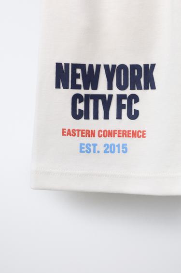 STRAIGHT FIT PLUSH NEW YORK CITY MLS © BERMUDA SHORTS - White by Zara - Image 3