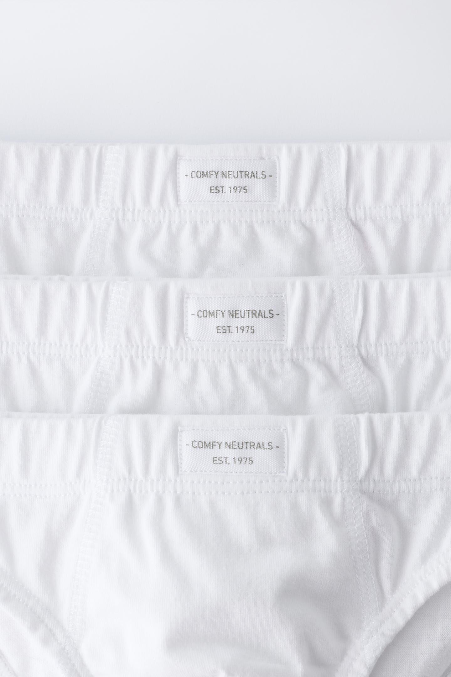 Трусы Label для детей, 3 шт. — Zara, цвет: Белый — фото 4