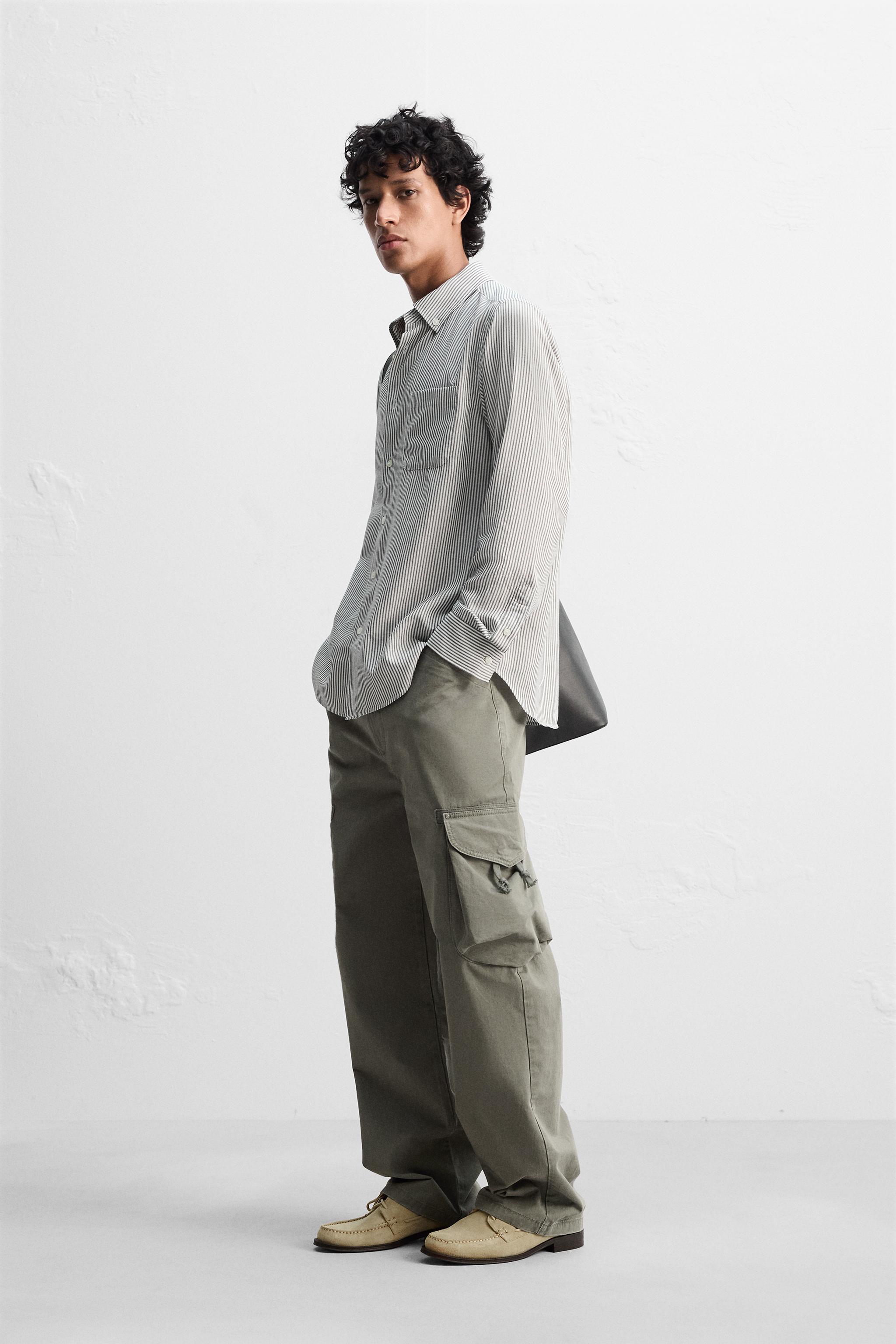 リヨセル - コットンシャツ - ストライプ | ZARA Japan / 日本