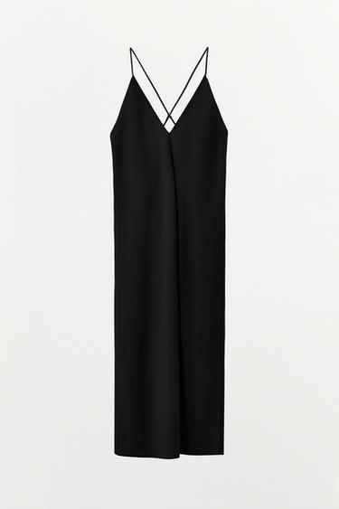 OBLEKA Z NARAMNICAMI - Črna od Zare