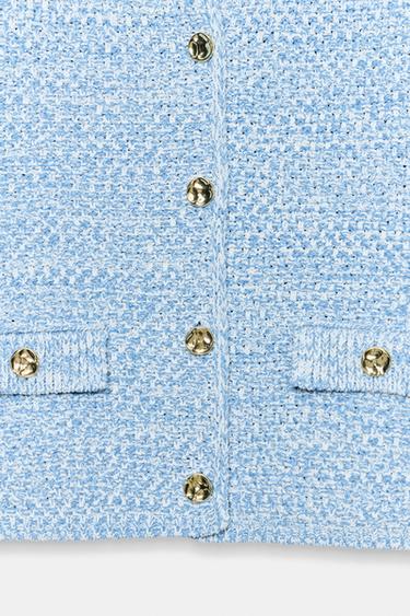 3/4 SLEEVE CARDIGAN - Sky blue by Zara - Image 5