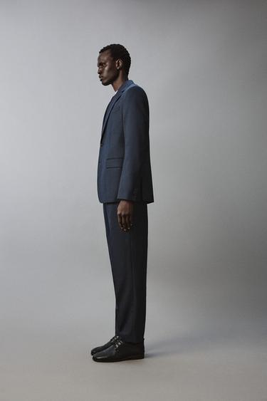 CHECK SUIT BLAZER - Blue by Zara - Image 3